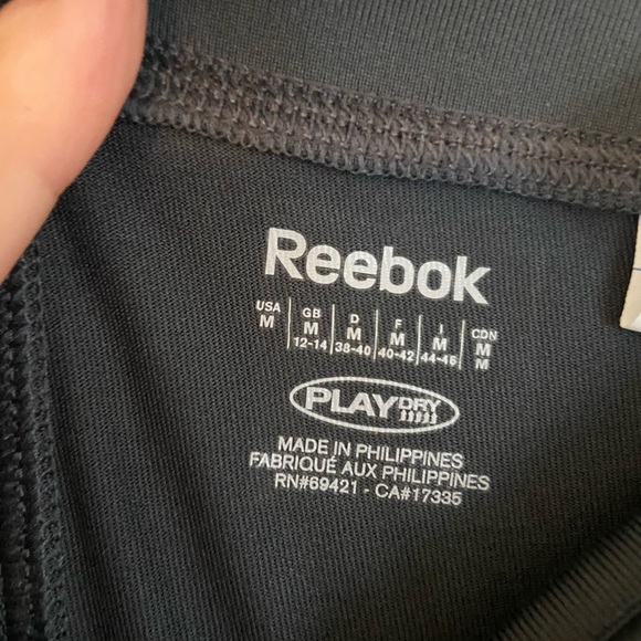 Reebok Dark Charcoal Grey Yoga Pants Flare Leggings - Picture 2 of 5